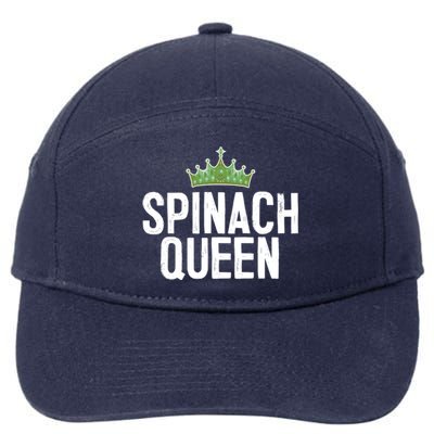 Spinach Queen Vegan Vegetable Lover Gift 7-Panel Snapback Hat