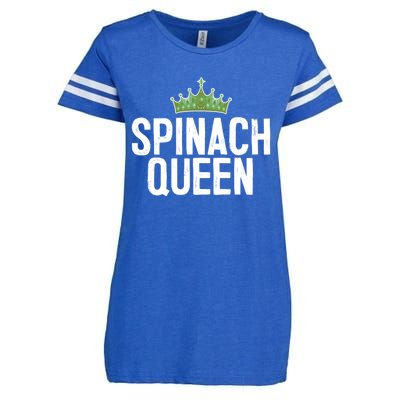 Spinach Queen Vegan Vegetable Lover Gift Enza Ladies Jersey Football T-Shirt