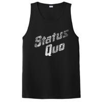 Status Quo White Distressed Logo PosiCharge Competitor Tank