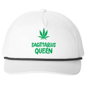 Sagittarius Queen Weed Marijuana Leaf Horoscope Astrology Gift Snapback Five-Panel Rope Hat