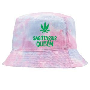 Sagittarius Queen Weed Marijuana Leaf Horoscope Astrology Gift Tie-Dyed Bucket Hat