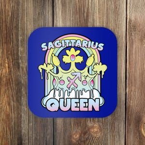 Sagittarius Queen Zodiac Sign With Crown Kawaii Pastel Goth Cool Gift Coaster