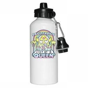 Sagittarius Queen Zodiac Sign With Crown Kawaii Pastel Goth Cool Gift Aluminum Water Bottle