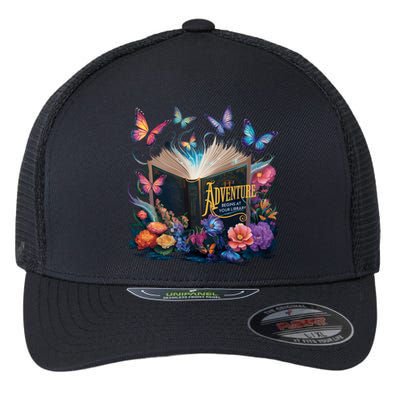 Summer Reading 2024 Adventure Begins At Your Library Flowers Meaningful Gift Flexfit Unipanel Trucker Cap