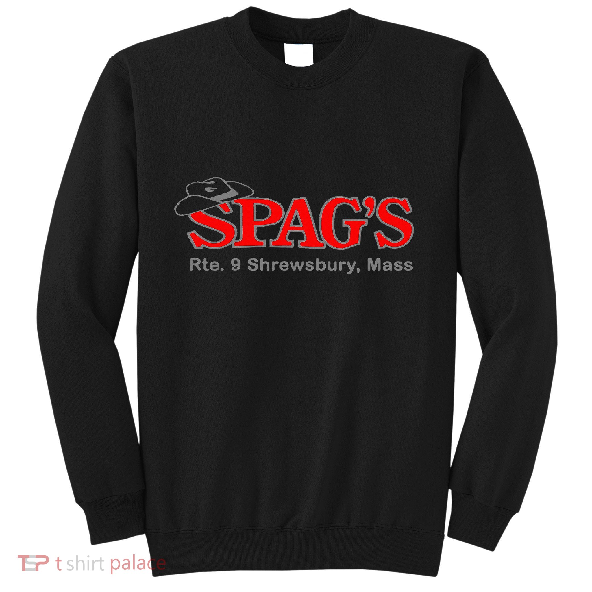 SpagS Rte 9 Shrewsbury Massachusetts Nostalgia Vintage Sweatshirt