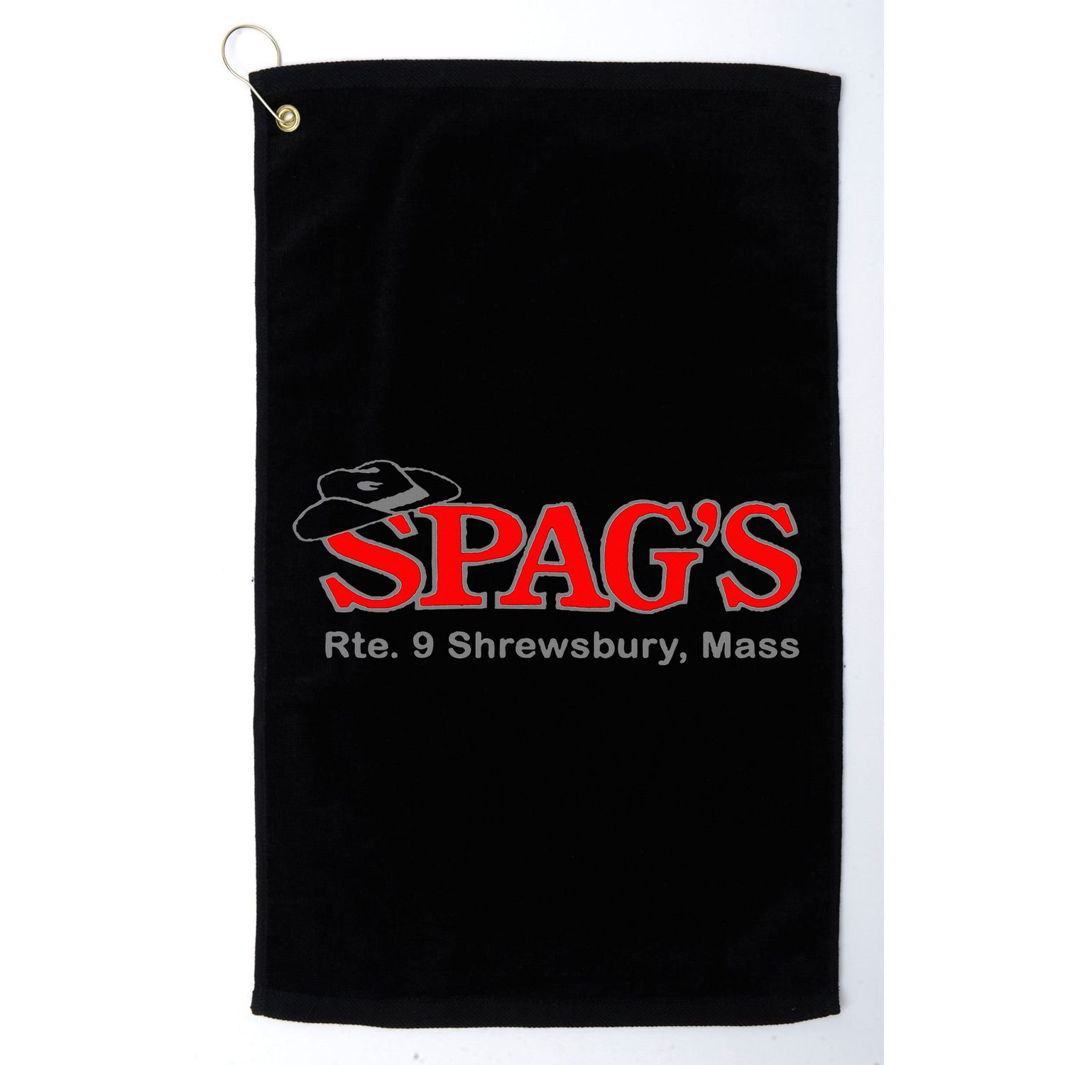 SpagS Rte 9 Shrewsbury Massachusetts Nostalgia Vintage Golf Towel