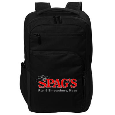 SPAG'S Rte 9 Shrewsbury Massachusetts Nostalgia Vintage Impact Tech Backpack