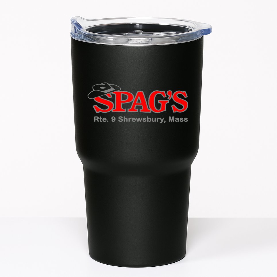 SPAG'S Rte 9 Shrewsbury Massachusetts Nostalgia Vintage Tumbler