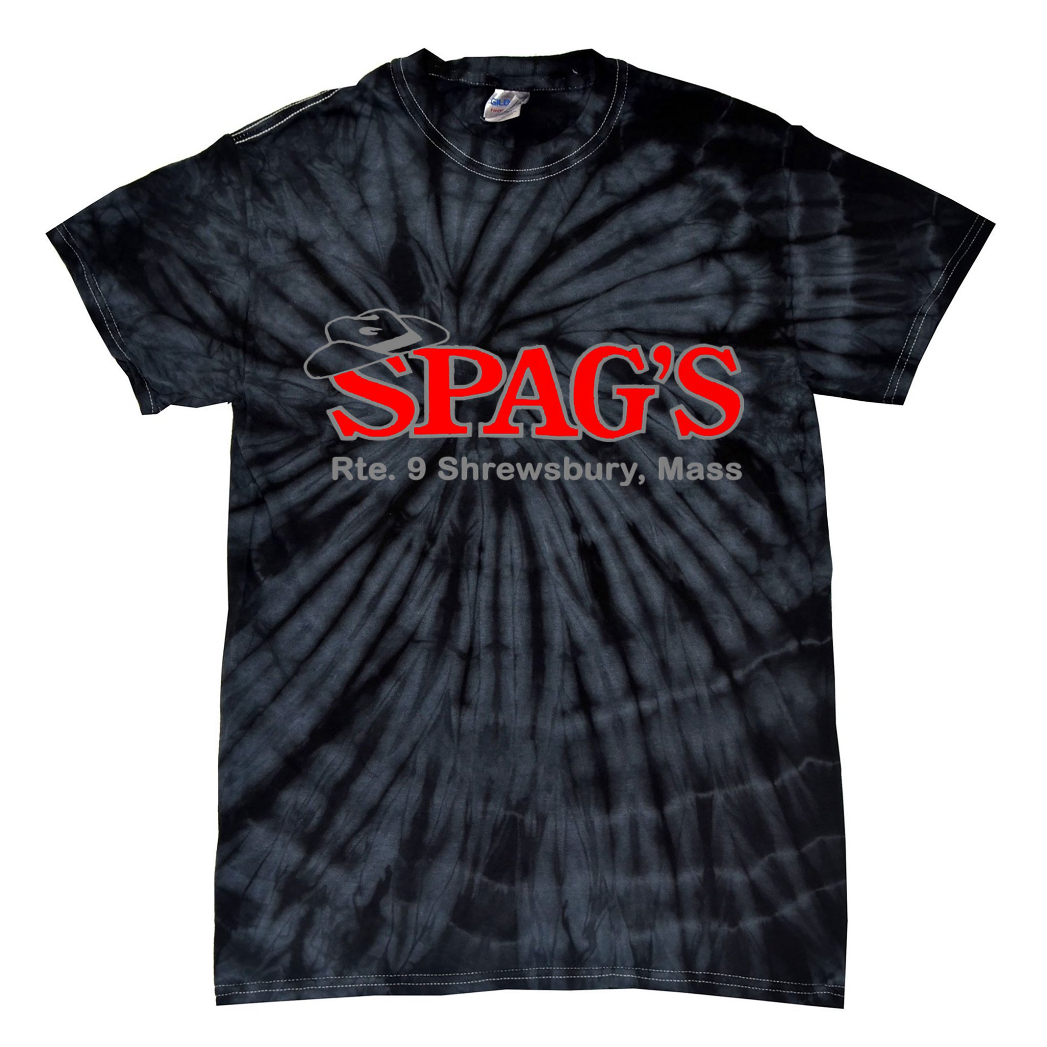 SPAG'S Rte 9 Shrewsbury Massachusetts Nostalgia Vintage Tie-Dye T-Shirt