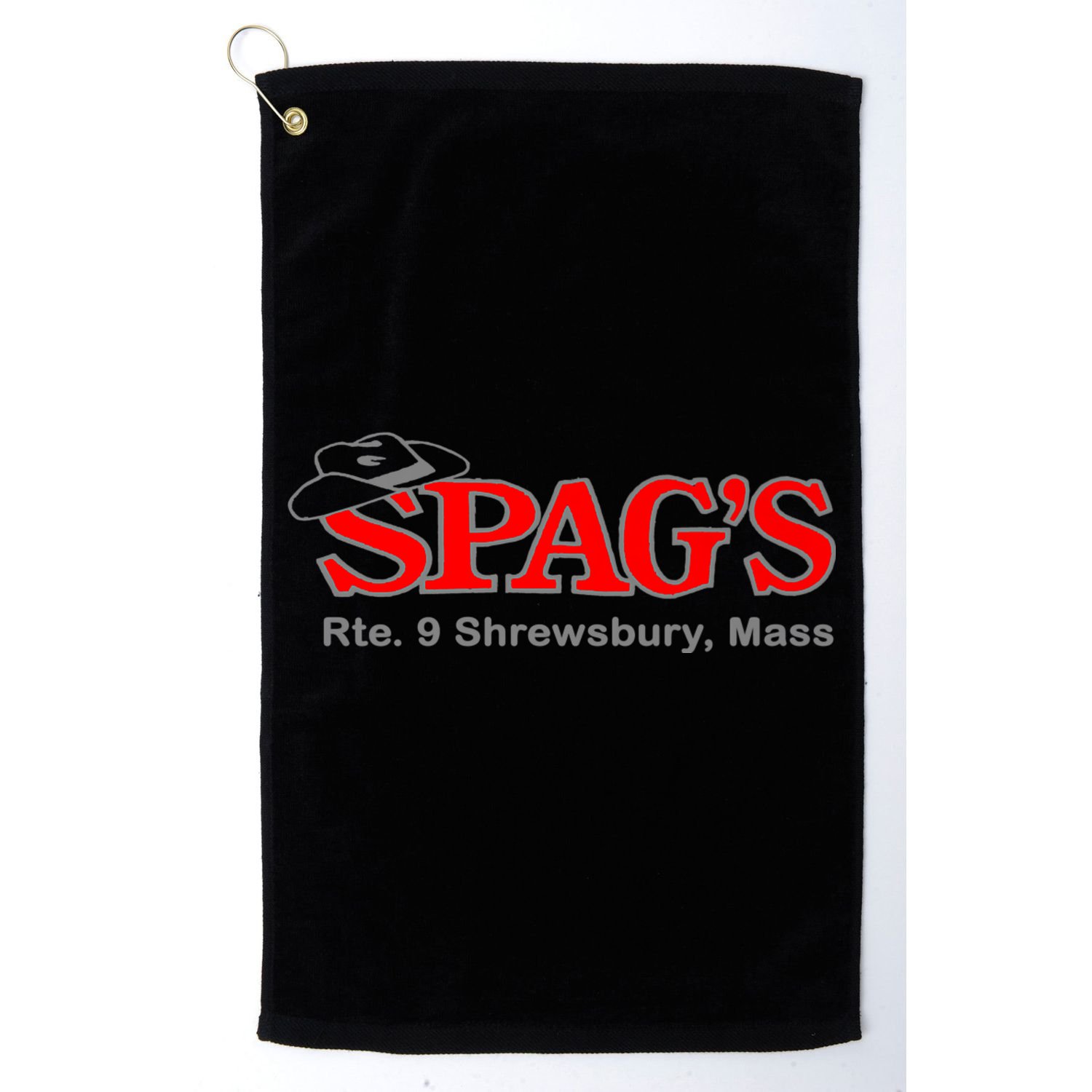 SPAG'S Rte 9 Shrewsbury Massachusetts Nostalgia Vintage Golf Towel