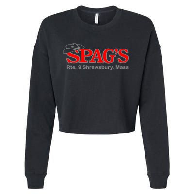 SPAG'S Rte 9 Shrewsbury Massachusetts Nostalgia Vintage Cropped Pullover Crew