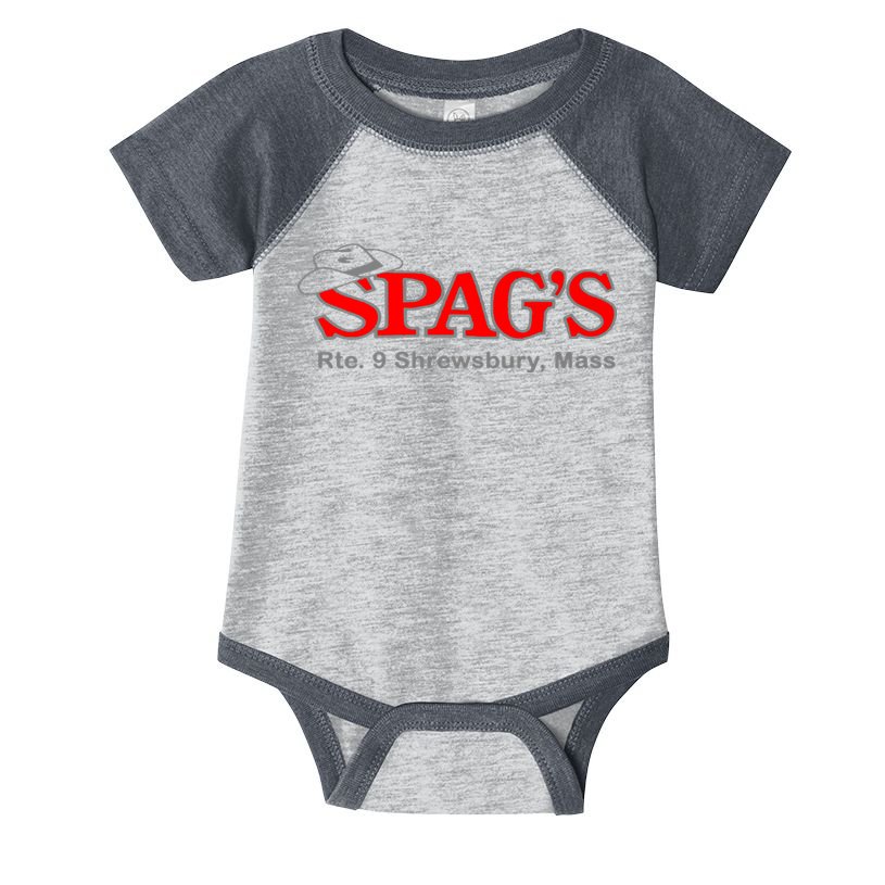 SPAG'S Rte 9 Shrewsbury Massachusetts Nostalgia Vintage Infant Baby Jersey Bodysuit