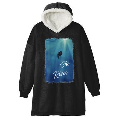 She Rises Anglerfish Angler Fish .Png Hooded Wearable Blanket