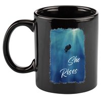 She Rises Anglerfish Angler Fish .Png 11oz C Handle Ceramic Mug