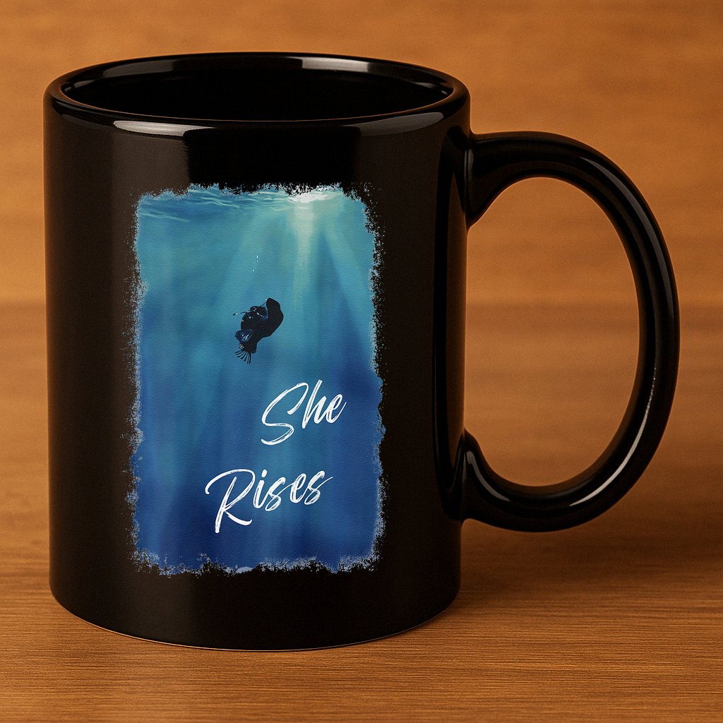 She Rises Anglerfish Angler Fish .Png 11oz C Handle Ceramic Mug