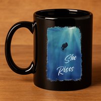 She Rises Anglerfish Angler Fish .Png 11oz C Handle Ceramic Mug