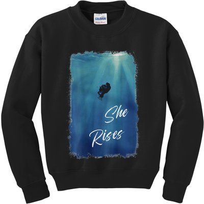 She Rises Anglerfish Angler Fish .Png Kids Sweatshirt