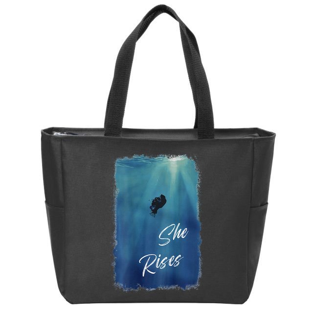 She Rises Anglerfish Angler Fish .Png Zip Tote Bag