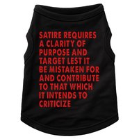 Satire Requires A Clarity Of Purpose And Target Doggie Tank