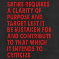 Satire Requires A Clarity Of Purpose And Target Adult Drive Performance Visor
