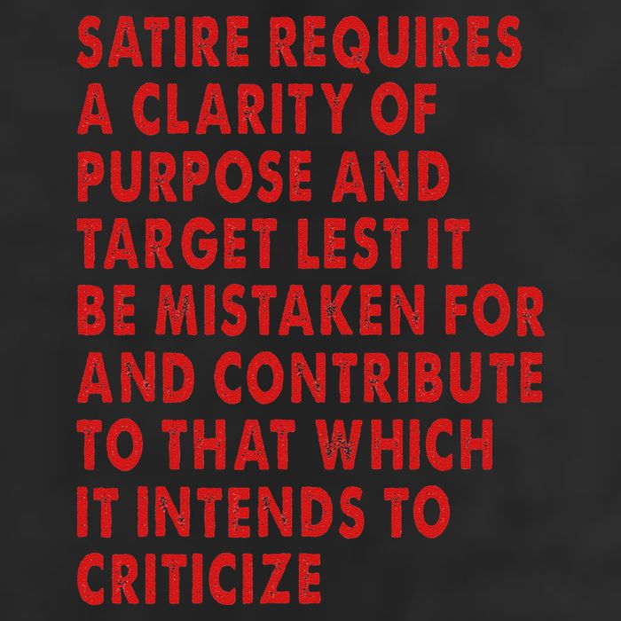 Satire Requires A Clarity Of Purpose And Target Adult Drive Performance Visor