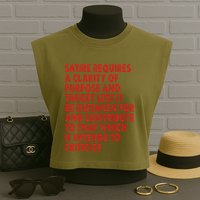 Satire Requires A Clarity Of Purpose And Target Garment-Dyed Women's Muscle Tee
