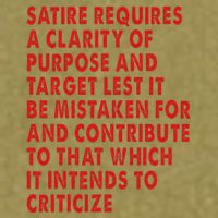 Satire Requires A Clarity Of Purpose And Target Garment-Dyed Women's Muscle Tee