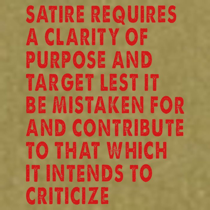 Satire Requires A Clarity Of Purpose And Target Garment-Dyed Women's Muscle Tee