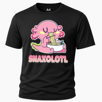 Snaxolotl Ramen Axolotl Kawaii Fish Cooling Performance Crew T-Shirt