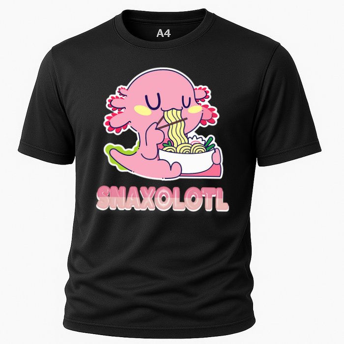 Snaxolotl Ramen Axolotl Kawaii Fish Cooling Performance Crew T-Shirt