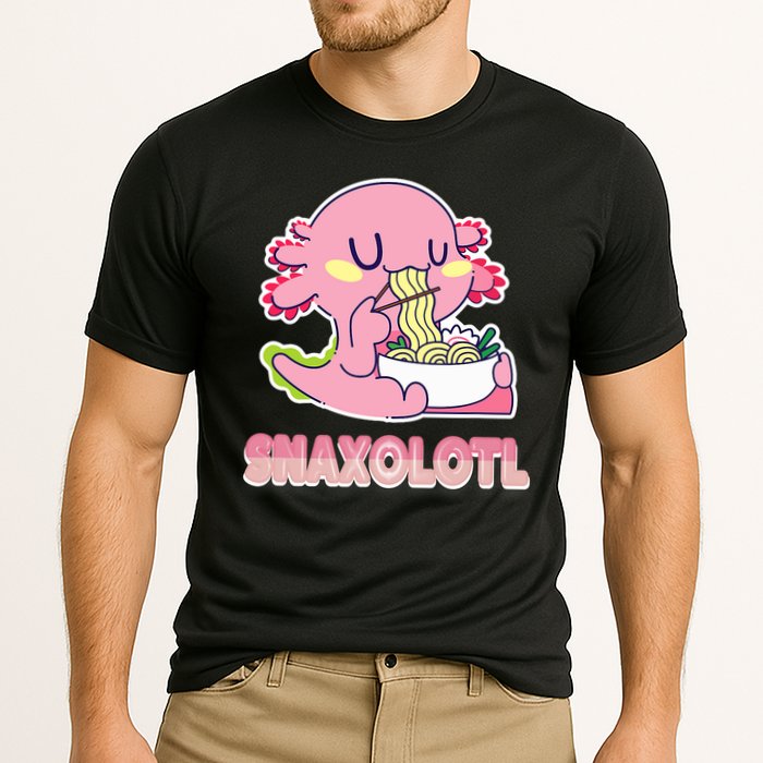 Snaxolotl Ramen Axolotl Kawaii Fish Cooling Performance Crew T-Shirt