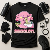 Snaxolotl Ramen Axolotl Kawaii Fish Cooling Performance Crew T-Shirt