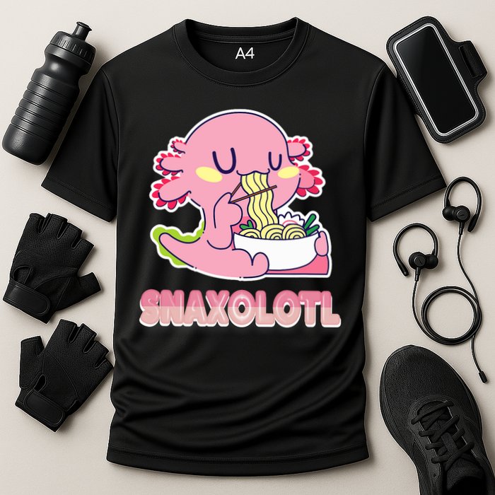 Snaxolotl Ramen Axolotl Kawaii Fish Cooling Performance Crew T-Shirt