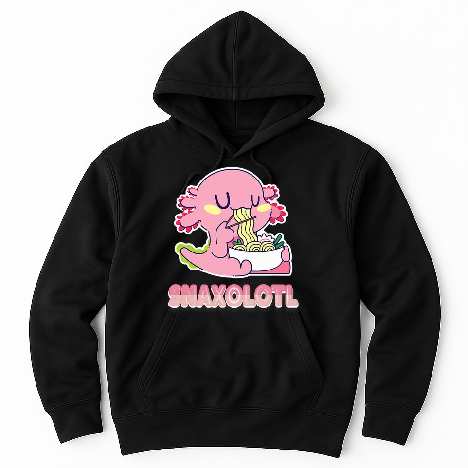 Snaxolotl Ramen Axolotl Kawaii Fish Hoodie