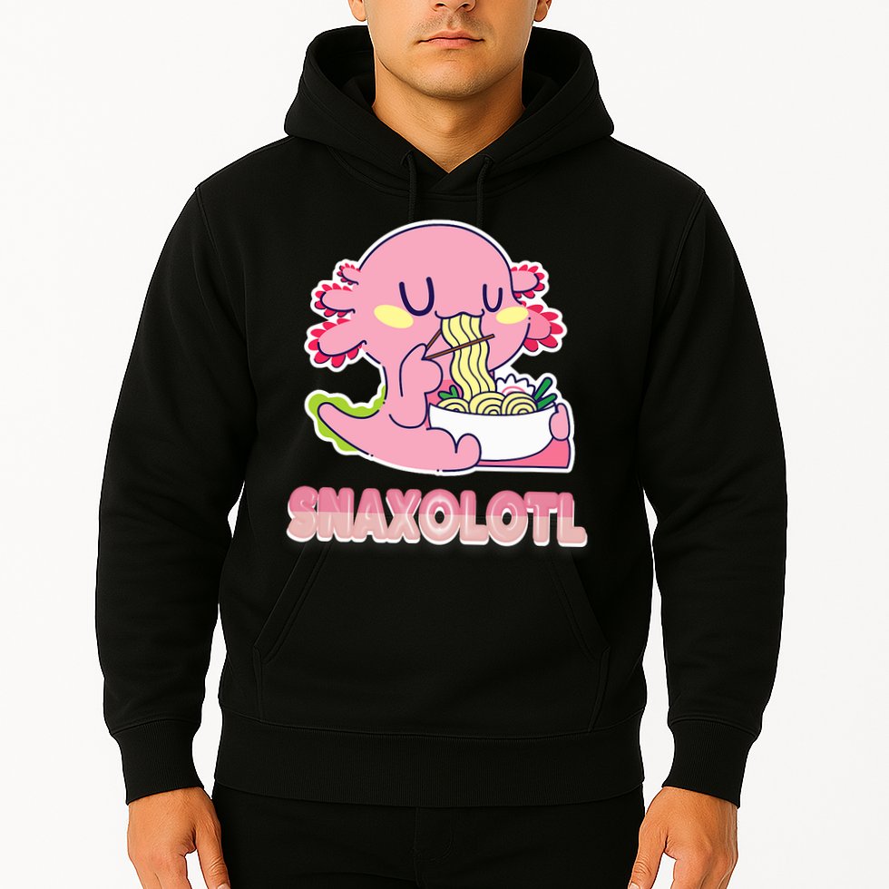 Snaxolotl Ramen Axolotl Kawaii Fish Hoodie