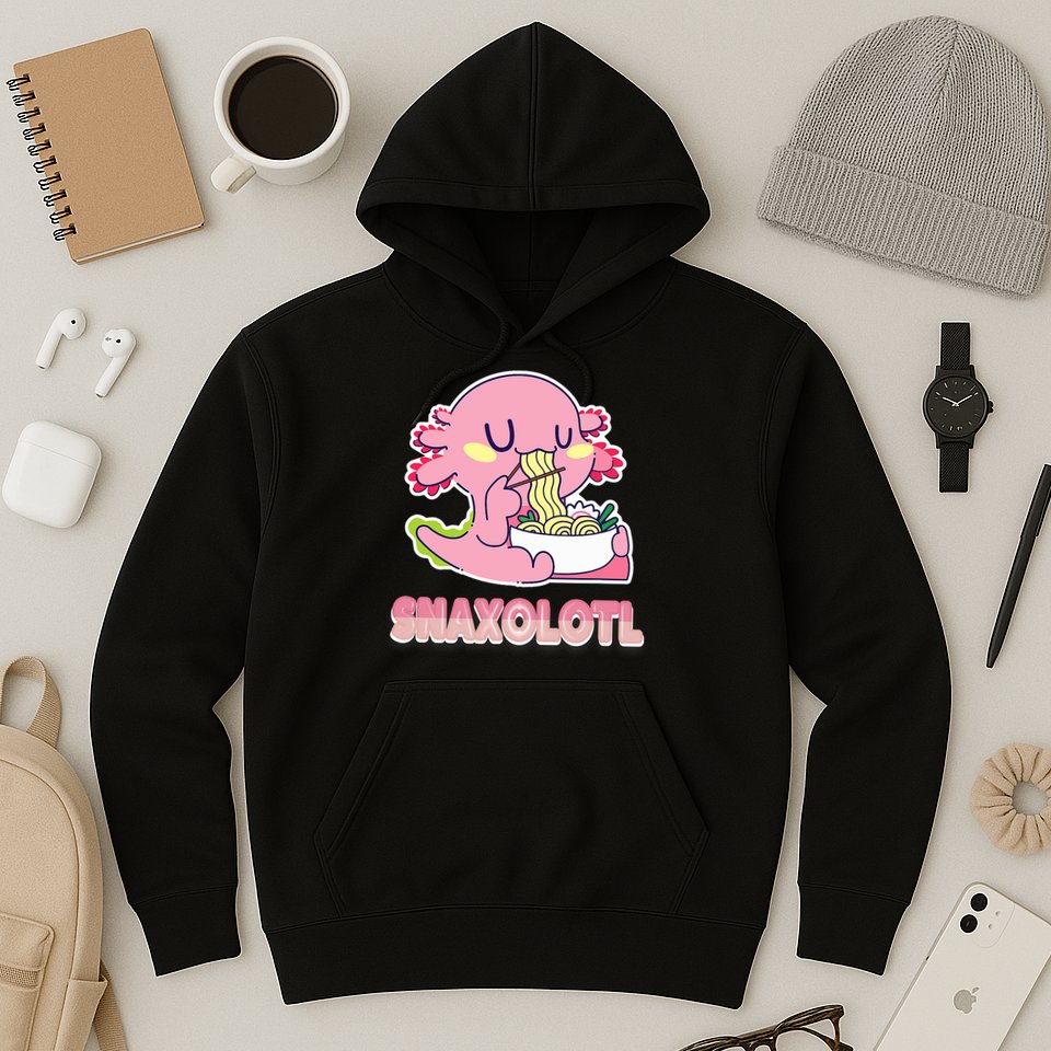 Snaxolotl Ramen Axolotl Kawaii Fish Hoodie