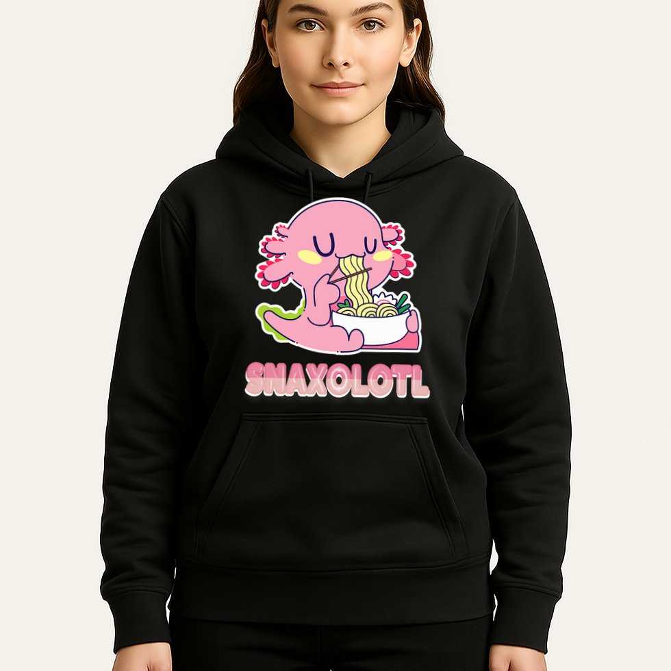 Snaxolotl Ramen Axolotl Kawaii Fish Hoodie