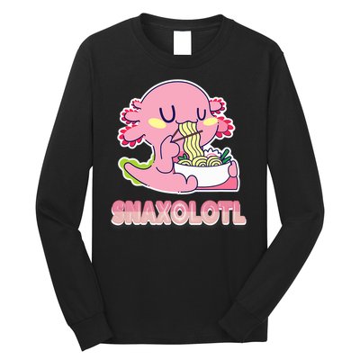 Snaxolotl Ramen Axolotl Kawaii Fish Long Sleeve Shirt