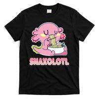 Snaxolotl Ramen Axolotl Kawaii Fish T-Shirt