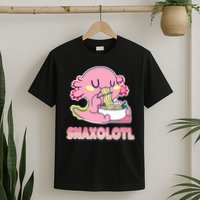 Snaxolotl Ramen Axolotl Kawaii Fish T-Shirt