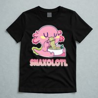 Snaxolotl Ramen Axolotl Kawaii Fish T-Shirt