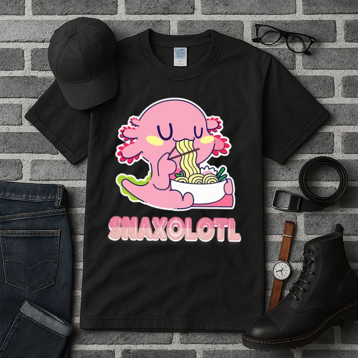 Snaxolotl Ramen Axolotl Kawaii Fish Tall T-Shirt