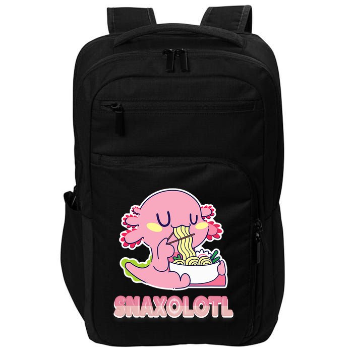 Snaxolotl Ramen Axolotl Kawaii Fish Impact Tech Backpack