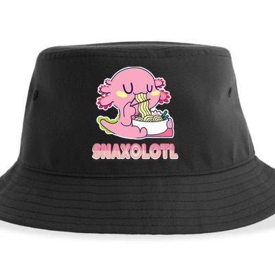 Snaxolotl Ramen Axolotl Kawaii Fish Sustainable Bucket Hat