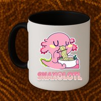 Snaxolotl Ramen Axolotl Kawaii Fish Mug