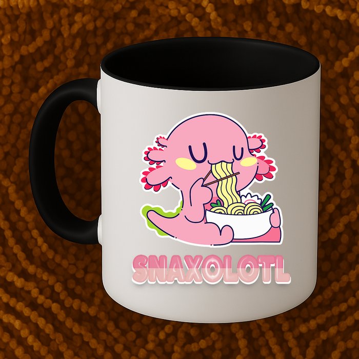 Snaxolotl Ramen Axolotl Kawaii Fish Mug