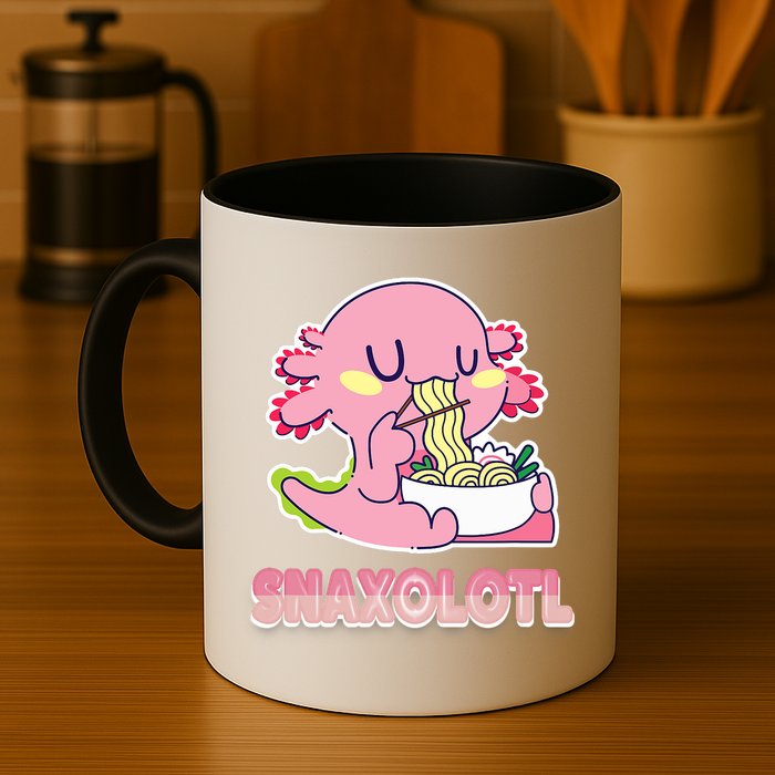 Snaxolotl Ramen Axolotl Kawaii Fish Mug