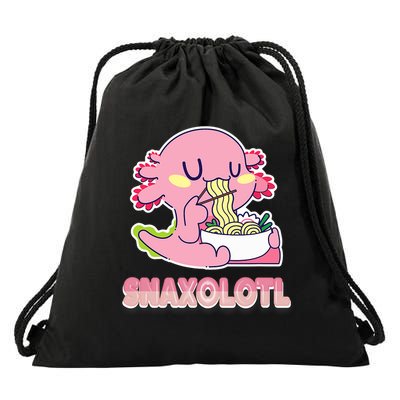 Snaxolotl Ramen Axolotl Kawaii Fish Drawstring Bag
