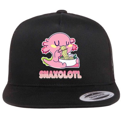 Snaxolotl Ramen Axolotl Kawaii Fish Flat Bill Trucker Hat