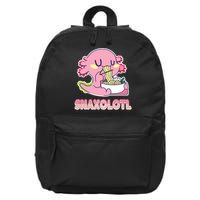 Snaxolotl Ramen Axolotl Kawaii Fish 16 in Basic Backpack